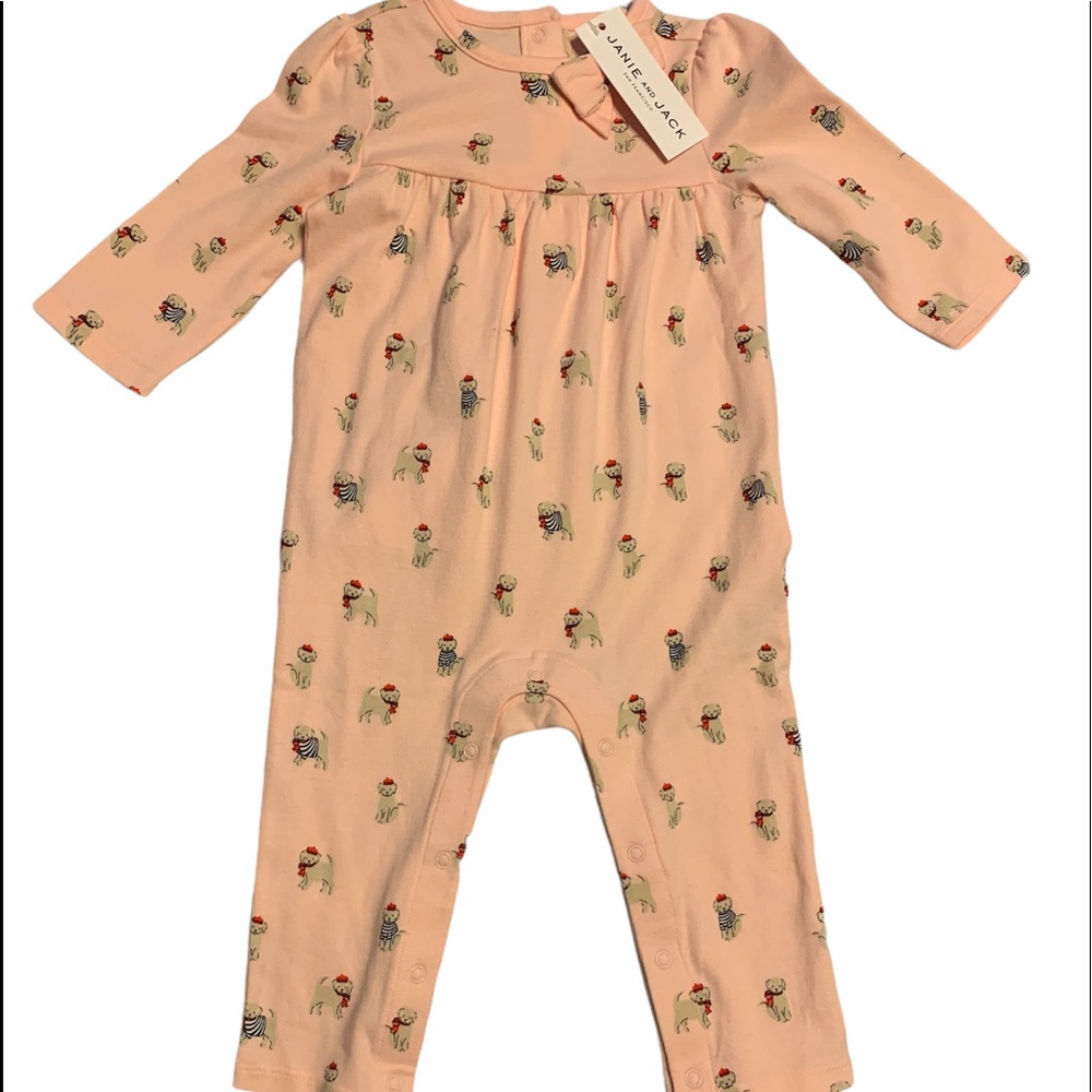 Janie and Jack French Paris dog Romper